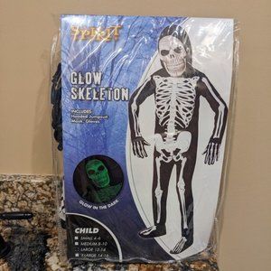 Spirit Glow Skeleton Child Costume Lg 12-14